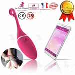 LCC® Mobil Kvinnlig Onanist Smart Trådlös Kontroll Vibrator Sexägg Stygg leksak Sexleksaksficka Kvinna Tyst