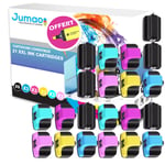 21 cartouches compatibles pour HP Photosmart C5190 All-in-One Printer Type Jumao +Fluo offert