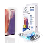 Galaxy Note 20 Screen Protector [Dome Glass] Full Coverage Tempered Glass Shield [Liquid Dispersion Tech] Easy Install Kit for Samsung Galaxy Note 20 - Two Pack