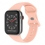 Silikone urrem til Apple Watch 7 / 8 / 9 41mm osv. - Lys pink
