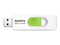 ADATA UV320 - USB flash-enhet - 512 GB - USB 3.2 Gen 1 - vit/grön