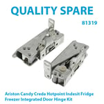 Fridge Freezer Integrated Door Hinge Kit for HOTPOINT-ARISTON BFS 121 I/HA