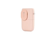 GENERIQUE Ventilateur Mini-ventilateur usb portable rechargeable sans feuilles avec tour de taille suspendue petit rose