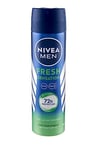 NIVEA MEN Fresh Sensation Spray 6 x 150 ml, Déodorant homme spray pour une protection jusqu'à 72 h, Déodorant spray avec technologie INFINIFRESH, Déodorant anti-transpirant sans alcool éthylique