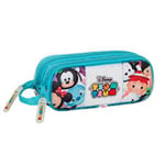 Disney TSUM TSUM - Double Pencil Case with 2 Zips Size approx: 22x9x5 cm