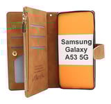 XL Standcase Lyxfodral Samsung Galaxy A53 5G (A536B) (Brun)