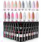 Polygel Naglar 15g Clear Nude