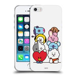 Head Case Designs Officially Licensed BT21 Line Friends Group Stacked Basic Characters Soft Gel Case Compatible With Apple iPhone 5 / iPhone 5s / iPhone SE 2016