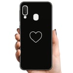 Samsung Galaxy A20e TPU Mobilskal Hjärta