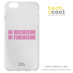 Funnytech® Coque en silicone pour Wiko View 2 Pro [gel silicone souple, design exclusif] phrase Meme Feminismo machismo Humour Fond transparent