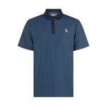 Original Penguin Mens Pete´s Tee Time Polo Shirt -  Black Iris, Large