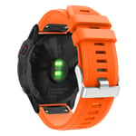Garmin Fenix 6 stylish silicone watch band - Orange