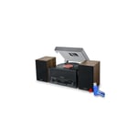 Platine vinyle Muse MT-120 MB avec système CD, Bluetooth, USB, stéréo 3 vitesses 33/45/78 tours+clé USB 32Go