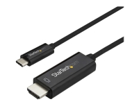 StarTech.com 10ft (3m) USB C to HDMI Cable, 4K 60Hz USB Type C to HDMI 2.0 Video Adapter Cable, Thunderbolt 3 Compatible, Laptop to HDMI Monitor/Display, DP 1.2 Alt Mode HBR2 Cable, Black - 4K USB-C Video Cable (CDP2HD3MBNL) - Adapterkabel - 24 pin USB-C hann til HDMI hann - 3 m - svart - støtte for 4K 60 Hz (3840 x 2160) - for P/N: TB4CDOCK