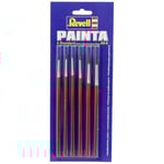 Revell - 29621 - Accessoire Maquette - Pinceaux Bois - Pinceaux Standard 6 Tailles, 00-4