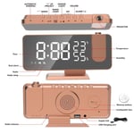 with FM Radio Digital Clock 180 Rotable Projection Clocks  Bedroom Accessories