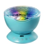 lqgpsx Ocean Wave Projector Led Night Light Built In Music Player Remote Control 7 Light Cosmos Star For Kid Bedroom