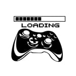 Loading Wall Decals, Gamer Controller Wall Stickers, Removable Art Vinyl Decor for for Boys Room Home Playroom Bedroom Walls Background Decoration (16.9 X 15In) (Medium)