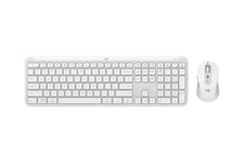 Logitech Signature Slim Combo MK950 - sats med tangentbord och mus - QWERTY - Nordisk - offwhite Inmatningsenhet