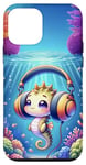 iPhone 12 mini Kawaii Seahorse Headphones: The Seahorse's Playlist Case