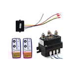 12V 250A Vinsch Fjärrkontroll Relä Dubbel Fjärrkontroll Kit Bil Motorcykel Offroad