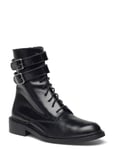 264-Dezibre Cuir Shoes Boots Ankle Boots Ankle Boots Flat Heel Black Jonak Paris