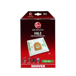Hoover H63 Vacuum Cleaner Bags, Original, Microfibre, Pure EPA, Anti-Odour System with Activated Carbon, compatible with Hoover Cylinder Vacuums, 4 Pieces