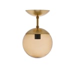 Rubn Lord tak/vägglampa Ø250 mässing/brun