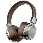 Bluetooth 5.3 Retro Trådlösa Hörlurar Tung Bas Hörlurar Mobil Dator Multifunktionella Hörlurar,C（Silver Brun）