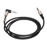 (black)3.5mm Elbow Aux Extension Cable High Safety Factor Compact Shape 3.5mm