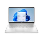 HP Laptop 17-cn2122nf - Intel Core i3 - 1215U / jusqu'à 4.4 GHz - Win 11 Home - UHD Graphics - 8 Go RAM - 256 Go SSD NVMe - 17.3" IPS 1920 x 1080 (Full HD) - Wi-Fi 6, Bluetooth - argent naturel, cadre de clavier de motif brossé vertical, finition brilla