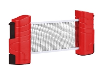 Sport1 Bordtennis Rul-Op Net Op til 170 x 5 cm, Rød