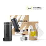 Coffret capsules réutilisables compatibles Nespresso Caps Me Noir