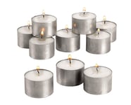ZYBUX - Tea Lights Unscented Candle up to 7 hour Burn Time White 3.7Cm x 2 cm - 20g (50 Pack)