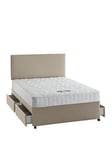 Silentnight Miracoil 3 Celine Divan Bed With Storage Options (Headboard Not Included) - Medium/Firm