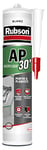 Rubson AP30 Mastic Acrylique pour finitions et fissures Intérieures avant peinture, coloris Blanc, Cartouche de 300 ml