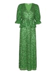 Hillary Dress Maxiklänning Festklänning Green Notes Du Nord