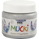 Kreul Fingerfärg Mucki - Metallic Silver 150 ml
