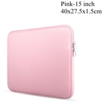 11''15.6'' Laptop Case Notebook Bag Sleeve Pouch Pink 40x27.5x1.5cm
