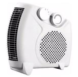 Fine Elements /Daewoo Heater Dual Position, Electric Fan Heater 2000W White