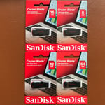 Sandisk 8/16/32/64 Gb Cruzer Blade Cz50 Usb 2.0 Flash Memory Stick Pen Drive