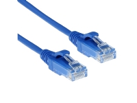 ACT Blue 0.15 meter LSZH U/UTP CAT6 datacenter slimline patch cable snagless with RJ45 connectors