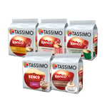 Tassimo Kenco Coffee Bundle Variety Box T-Discs Pods 64 Drinks Cups