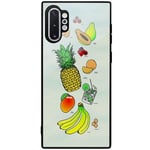 Samsung Galaxy Note 10 Plus Svart Mobilskal Med Glas Fruit Party