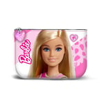 Barbie Fashion-Petit Porte-Monnaie Carré, Rose, 10 x 7 cm