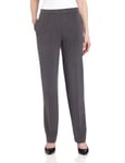 Briggs New York Women's Short Flat Front Pant, Heather Grey, 18