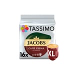 Kaffekapslar Tassimo Caffè Crema Classico XL (kompatibla med Bosch Tassimo kapselmaskiner), 16 st.