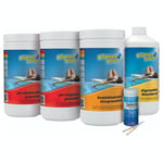 Planet Pool Poolkemikit Snabbklor 1 kg PLANET POOL Start-Set - kg, Hindrar Alger Std ltr, pH + 1.5 pH/kl tests 600647PP