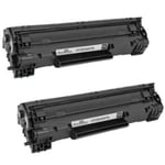 HP CF283X 2-pack (CF283A XL, HP 83A XL) Svart 2200 sidor Kompatibel Tonerkassett (ej HP original) .