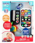 Infini Fun - Mon Duo High-Tech téléphone + clés - Un téléphone et des clés Ultra réalistes ! - Jouets d'imitation Multi-apprentissages dès 12 Mois